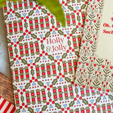 Holly Jolly A2 Greeting Card