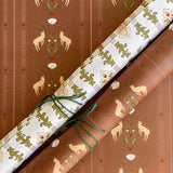 Holly and Oak Gift Wrap Sheet-Double Sided