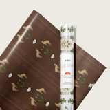 Holly and Oak Gift Wrap Sheet-Double Sided