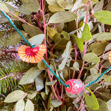 Winterberry Hand-Painted Wood Bead Holiday Garland - One of a Kind
