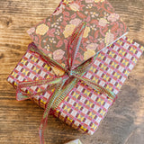 Heather Lattice Gift Wrap Sheet - Double Sided