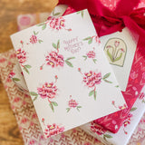 Peony Gift Wrap Sheet - Double Sided
