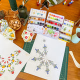 "flowerflakes" printable paper lantern ornament