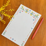 Positano Mirrored Sprig 5.5 x 8.5 Notepad
