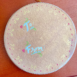 Valentine's Hand-Painted Ornament – Gold 1