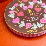Valentine's Hand-Painted Ornament – Chocolate 1