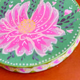 Valentine's Hand-Painted Ornament – Green 1