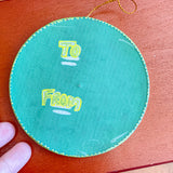 Valentine's Hand-Painted Ornament – Green 1