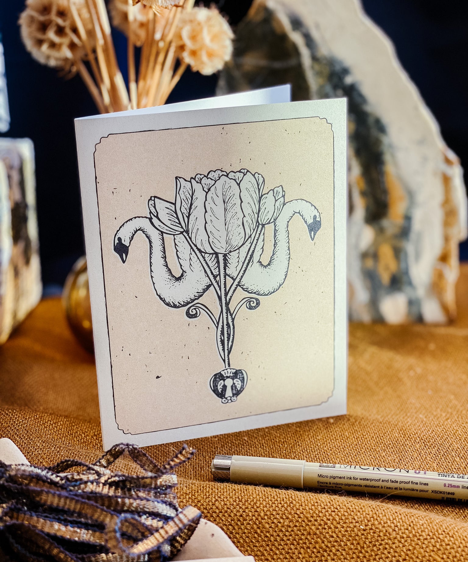 Swan Song A2 Greeting Card