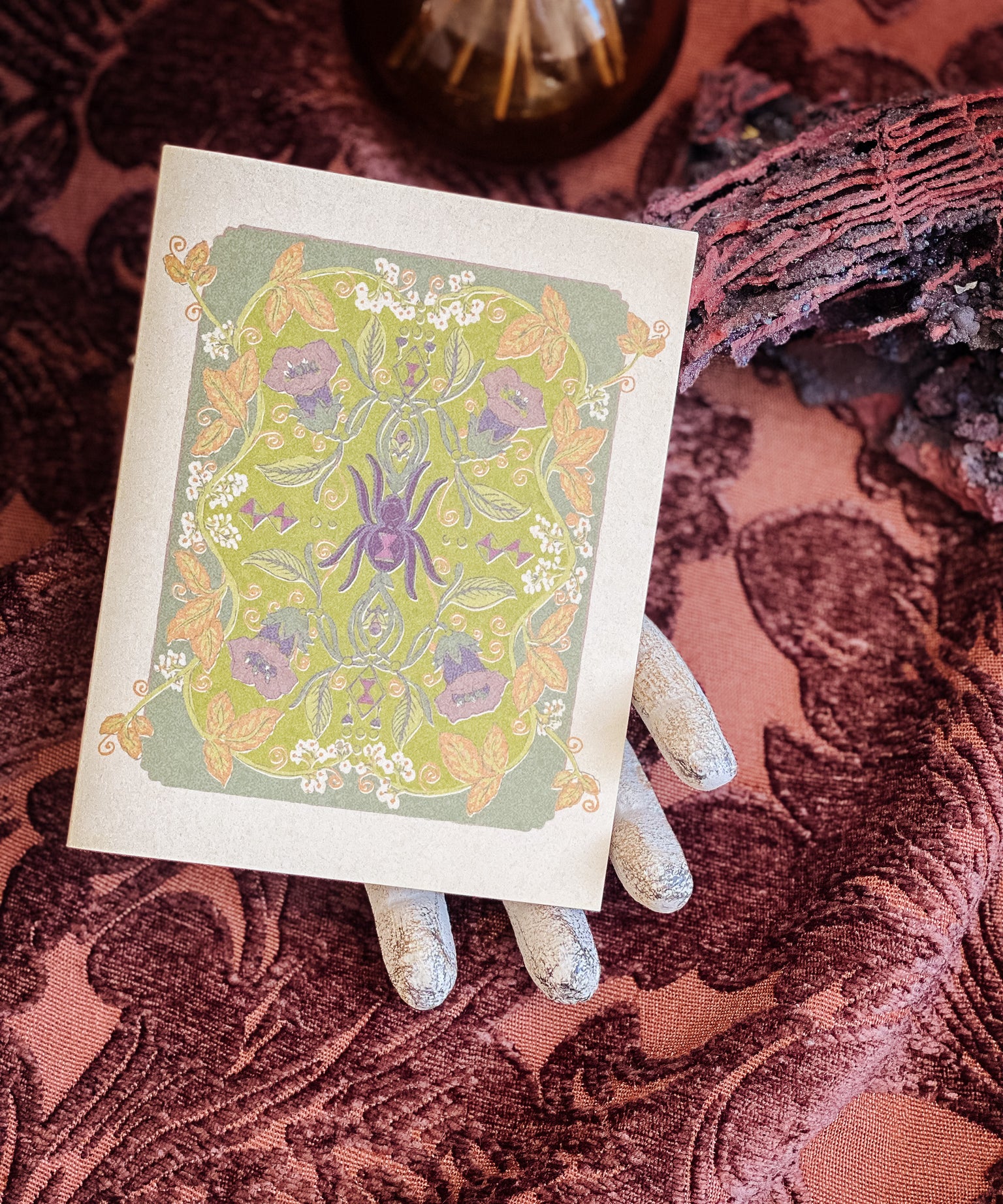 Black Widow Belladonna A2 Greeting Card