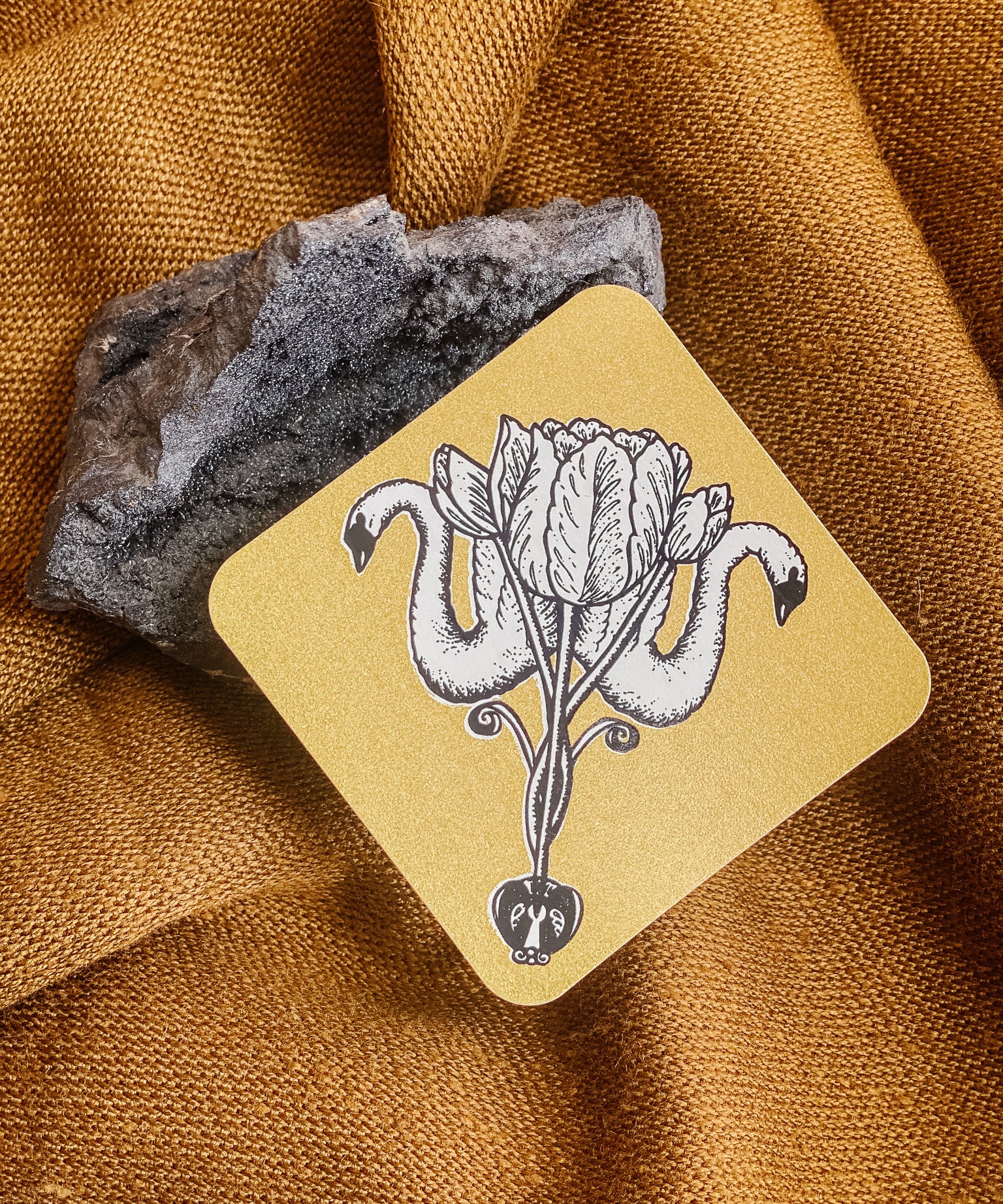 Swan Song Metallic Sticker