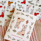 Candy Cane Lane Season's Greetings A2 Holiday Greeting Card
