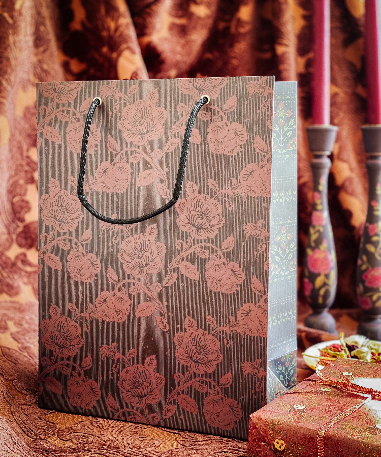 Midnight Blooms Gift Bag