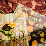 Knit Marigolds Gift Wrap Sheet - Double Sided