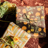 Knit Marigolds Gift Wrap Sheet - Double Sided