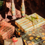 Knit Marigolds Gift Wrap Sheet - Double Sided