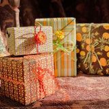 Knit Marigolds Gift Wrap Sheet - Double Sided