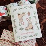 Candy Cane Lane Season's Greetings A2 Holiday Greeting Card