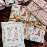 Candy Cane Lane Season's Greetings A2 Holiday Greeting Card