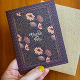 Moonlight Zinnia Thank You A2 Greeting Card