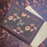 Moonlight Zinnia Thank You A2 Greeting Card