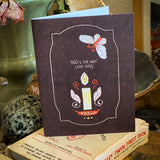 Moth to a Flame A2 Greeting Card