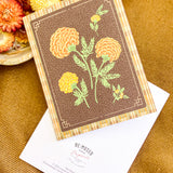 Knit Marigolds A2 Greeting Card