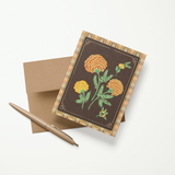 Knit Marigolds A2 Greeting Card