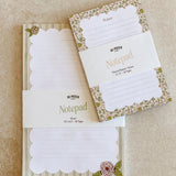 Rosé Stripes 5.5 x 8.5 Notepad