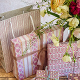 Heather Lattice Gift Wrap Sheet - Double Sided