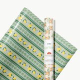 Limoncello Florals Gift Wrap Sheet - Double Sided