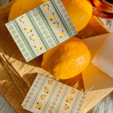 Limoncello Stripes Folded Mini Card Set of 8