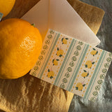 Limoncello Stripes Folded Mini Card Set of 8