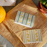 Limoncello Stripes Folded Mini Card Set of 8