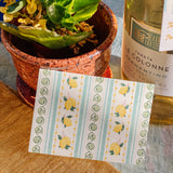 Limoncello Stripes Folded Mini Card Set of 8