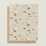 Magnolia Blooms A2 Greeting Card