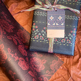 Midnight Blooms Gift Wrap Sheet-Double Sided