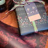 Midnight Blooms Gift Wrap Sheet-Double Sided