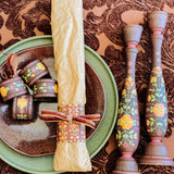 Napkin Ring Set - Hand Painted Autumn Spice