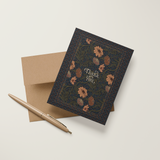 Moonlight Zinnia Thank You A2 Greeting Card