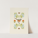 Morning Hollow Bluebells Art Print – 5” x 7”