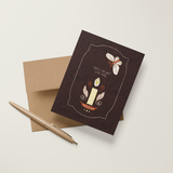Moth to a Flame A2 Greeting Card