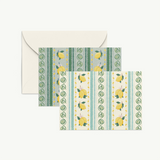 Limoncello Stripes Folded Mini Card Set of 8