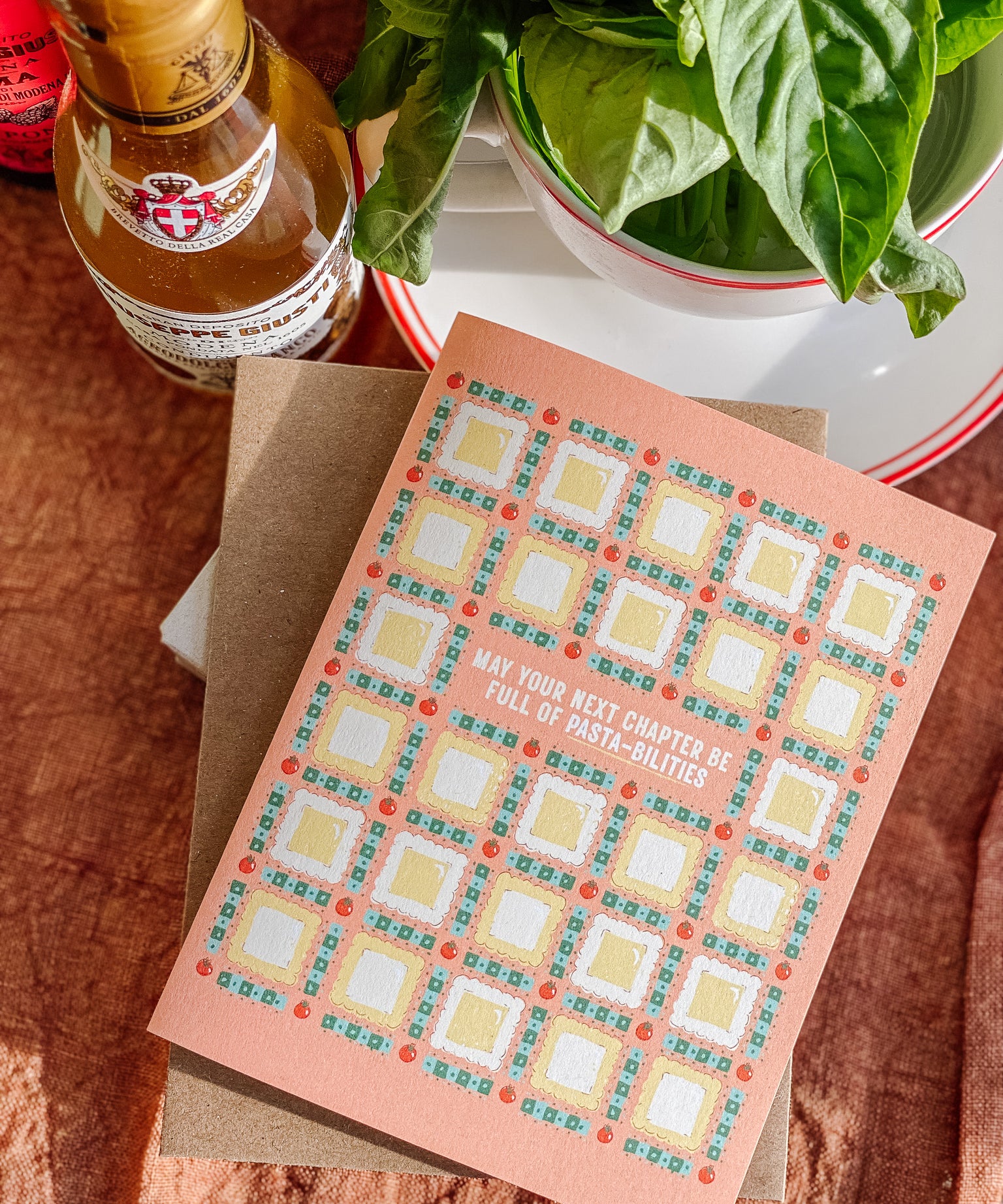 Pasta-bilities A2 Graduation Greeting Card