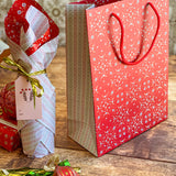 Peppermint Petals Gift Wrap Sheet-Double Sided