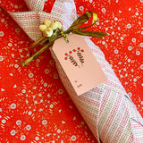 Peppermint Petals Gift Wrap Sheet-Double Sided