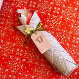 Peppermint Petals Gift Wrap Sheet-Double Sided