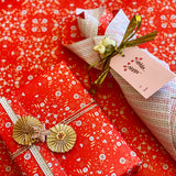 Peppermint Petals Gift Wrap Sheet-Double Sided
