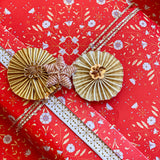 Peppermint Petals Gift Wrap Sheet-Double Sided