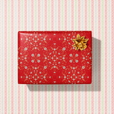 Peppermint Petals Gift Wrap Sheet-Double Sided